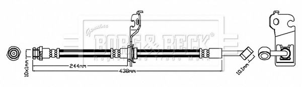 BORG & BECK Pidurivoolik BBH7472